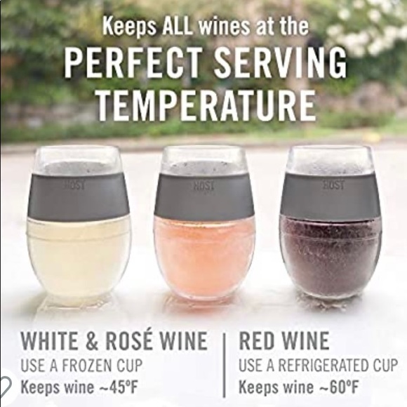 Set of 2 wine chilling tumbler cups - Picture 4 of 7